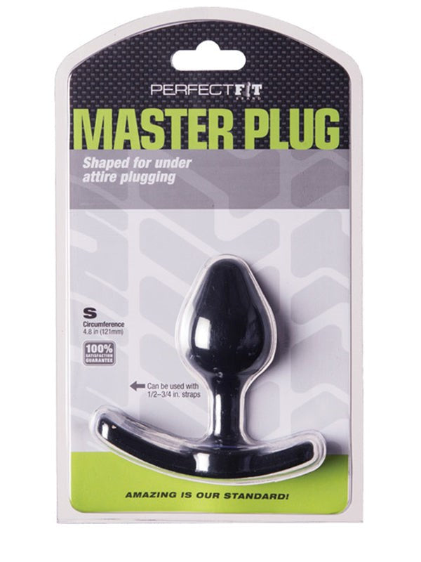 Perfect Fit Master Plug Strap On Dual Use TPR Butt Plug with Strap - Strap On Sextoys