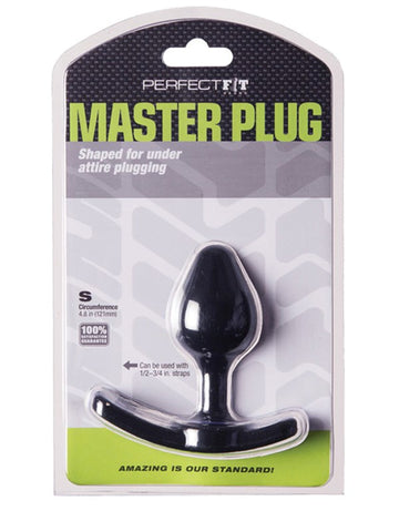 Perfect Fit Master Plug Strap On Dual Use TPR Butt Plug with Strap - Strap On Sextoys