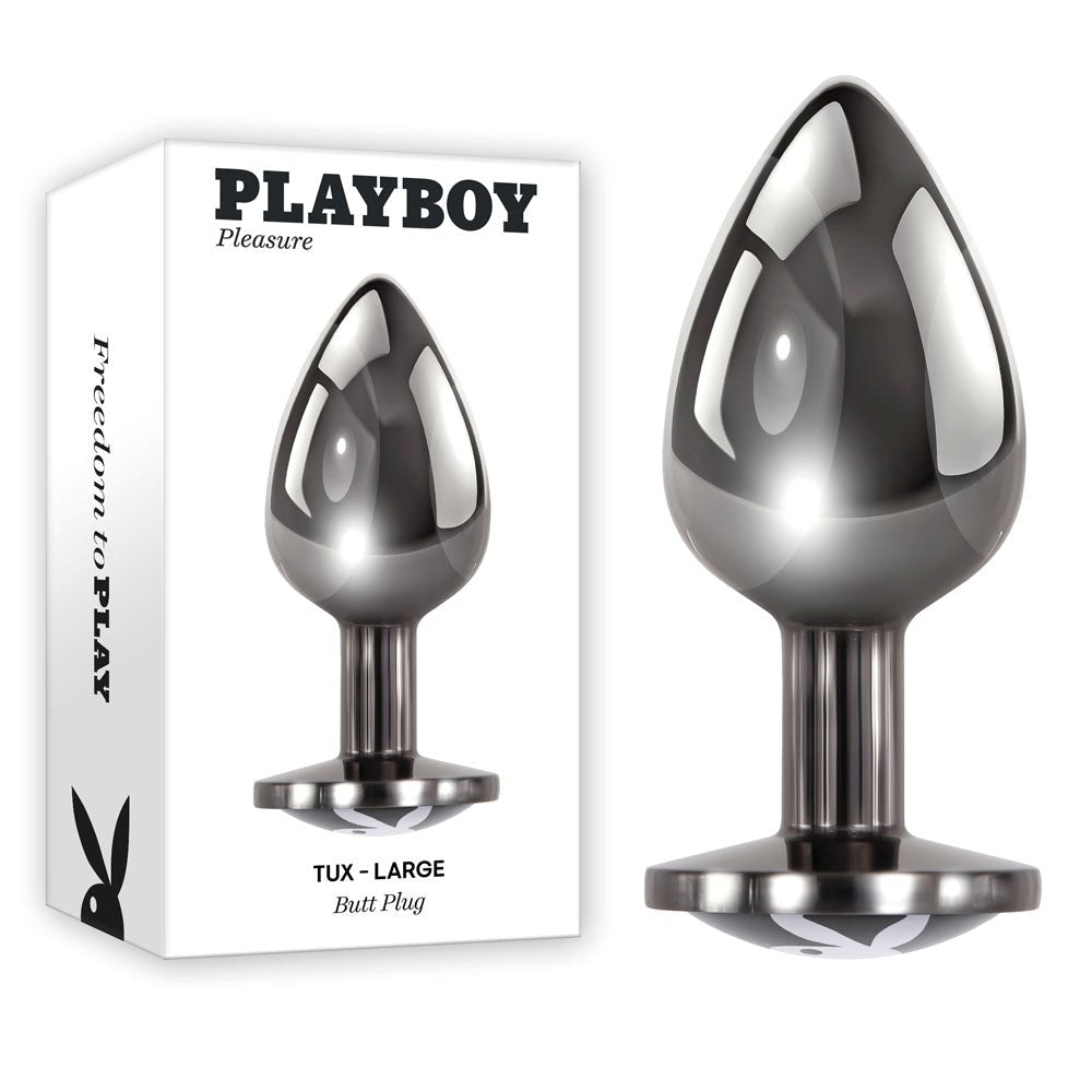 Evolved Playboy Pleasure Tux Body Safe Metal Butt Plug Premium Aluminum - - Butt Plugs