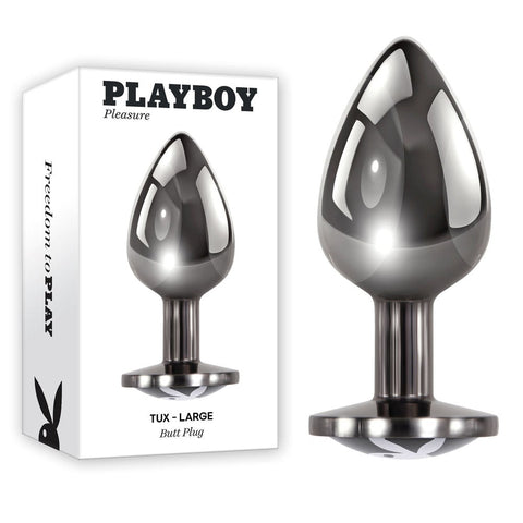 Evolved Playboy Pleasure Tux Body Safe Metal Butt Plug Premium Aluminum - Butt Plugs