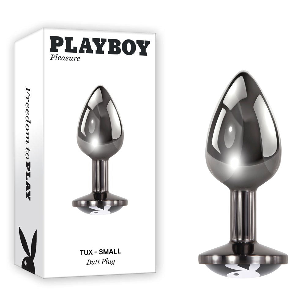 Evolved Playboy Pleasure Tux Body Safe Metal Butt Plug Premium Aluminum - - Butt Plugs