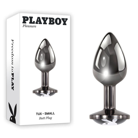 Evolved Playboy Pleasure Tux Body Safe Metal Butt Plug Premium Aluminum - Butt Plugs