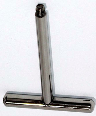 Hells Couture Intimate Pleasure T Bar Customize Your Experience Steel Sex Toy - Steel Sex Toys