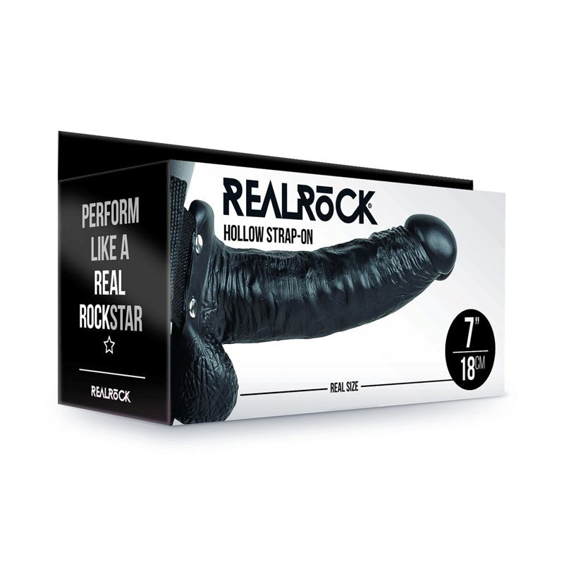 Shots Toys REALROCK Hollow Strap on Enduring Intimate Performances - - Realistic Dildos