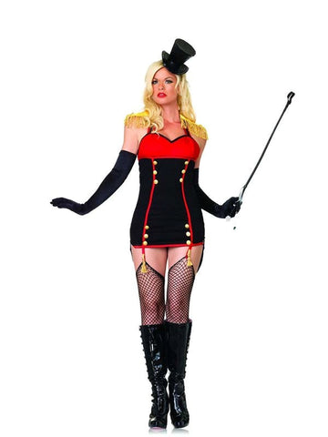 Leg Avenue Ring Master Costume Complete Circus Role Play Set - Fancy Dress Ups