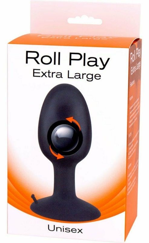 Seven Creations Roll Play Plug Dual Action Rolling Ball Vibrator - - Butt Plugs