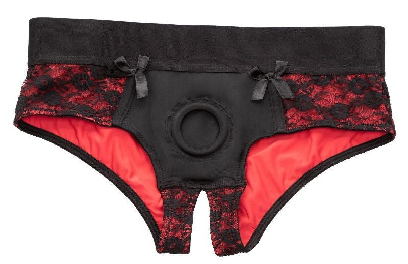 California Exotics Scandal Crotchless Pegging Panty Set with Silicone Probe - - Strap On Sextoys