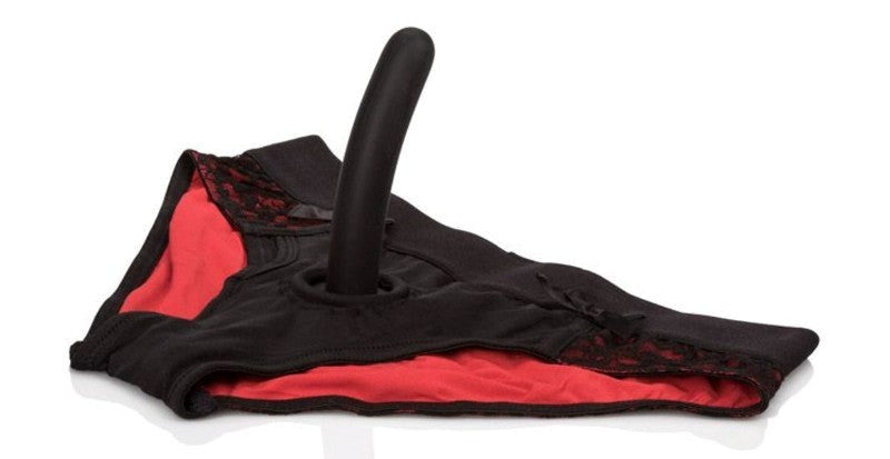 California Exotics Scandal Pegging Panty Set with Silicone Dildo - Sex Toys For Couples