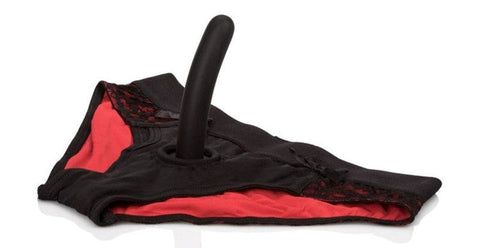 California Exotics Scandal Pegging Panty Set with Silicone Dildo - Sex Toys For Couples
