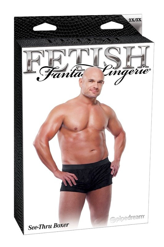 Pipedream Products Fetish Fantasy Mens Fetish Play See Thru Sexy Boxer - - Mens Briefs And Boxers