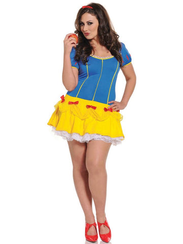 Seven til Midnight Snow Princess Costume XL XXXXL Adult Fantasy Roleplay - Fancy Dress Ups