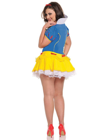 Seven til Midnight Snow Princess Costume XL XXXXL Adult Fantasy Roleplay - Fancy Dress Ups