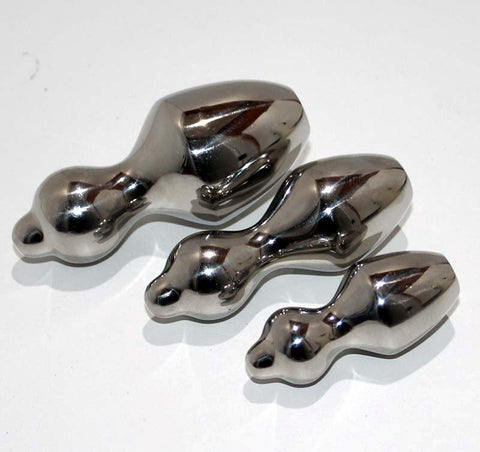 Hells Couture Steel Babushka Anal Plug Premium Surgical Steel Design - Steel Sex Toys