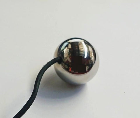Hells Couture Steel Jiggle Ball with Cord Premium Kegel Exercise - Love Eggs and Kegel Exercisers