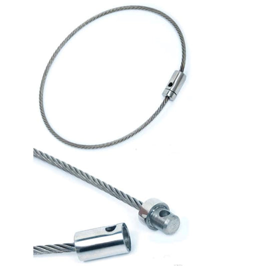 Steel Wire Lockable Slave Collar - - Collars and Leads