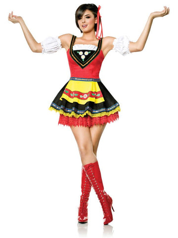 Seven til Midnight Swedish Sweetie Costume Alpine Fantasy Roleplay Outfit - Fancy Dress Ups