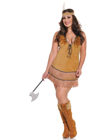 Seven til Midnight Tribal Princess Costume Multi Color Fringe Design - Fancy Dress Ups