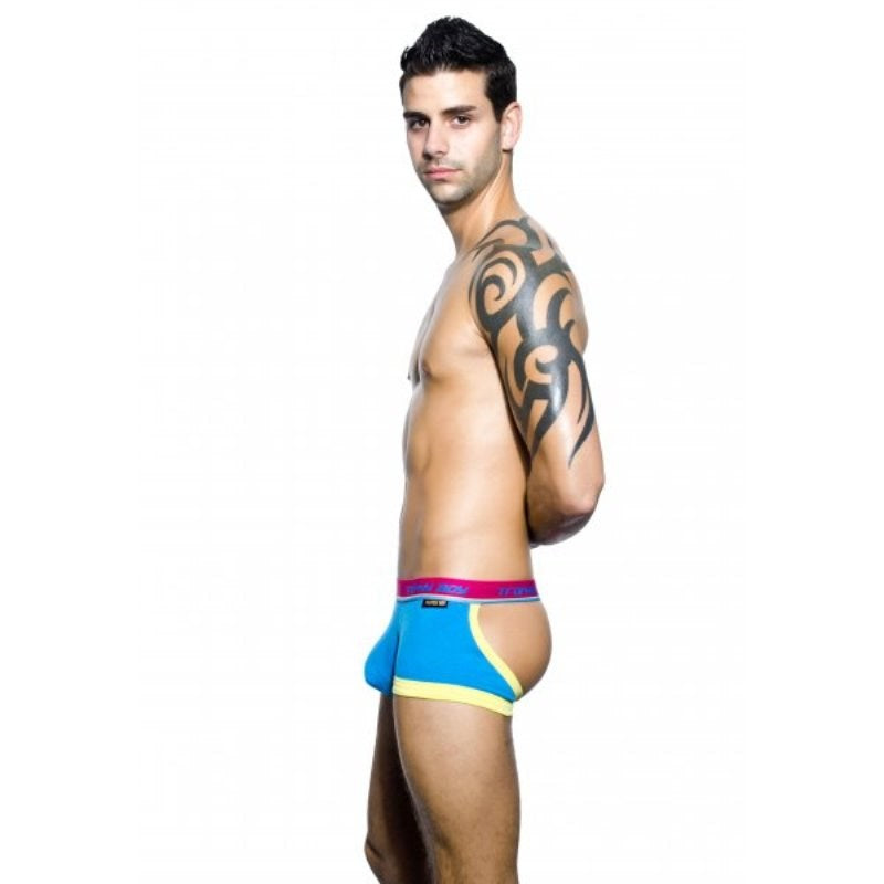 Andrew Christian Trophy Boy Comfort Boxer Turquoise with Enhanced Pouch - - Jocks and G-Strings