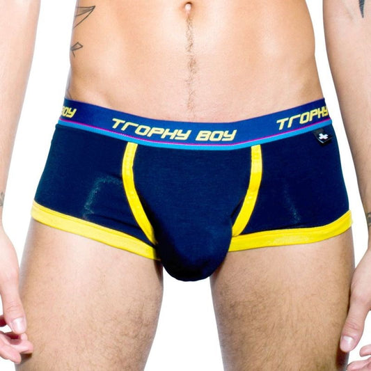 Andrew Christian Trophy Boy Eclipse Boxer With Show It Navy Enhancing Boxer - - Mens Briefs And Boxers