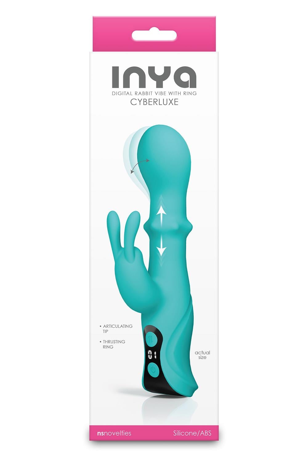 NS Novelties INYA Cyberluxe Rechargeable Rabbit Vibrator - - Rabbit Vibrators
