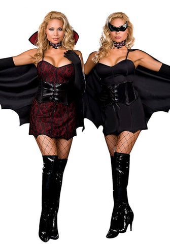 Dream Girl Lingerie Twice Bitten Reversible Costume Complete Set - Fancy Dress Ups