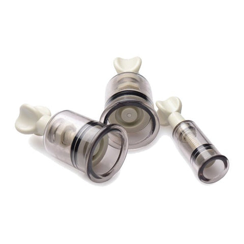 BDStyle Twist Nipple Suckers Pair with Adjustable Vacuum Control - Breast and Nipple Toys