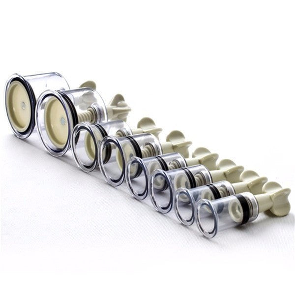 BDStyle Twist Nipple Suckers Pair with Adjustable Vacuum Control - - Breast and Nipple Toys