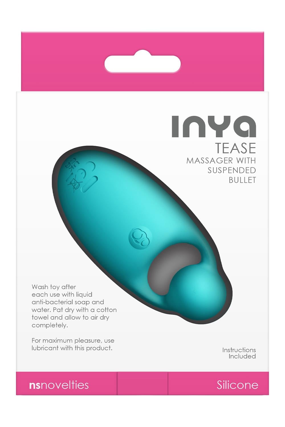 NS Novelties INYA Tease USB Rechargeable Finger Stimulator - Finger and Tongue Vibrators