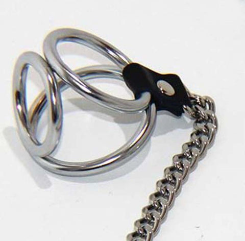 BDStyle Welled Up Nipple Clamps & Cock Ring with Steel Construction - Breast and Nipple Toys