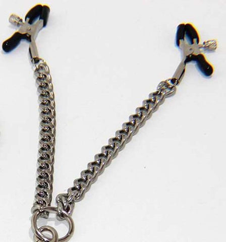 BDStyle Welled Up Nipple Clamps & Cock Ring with Steel Construction - Breast and Nipple Toys