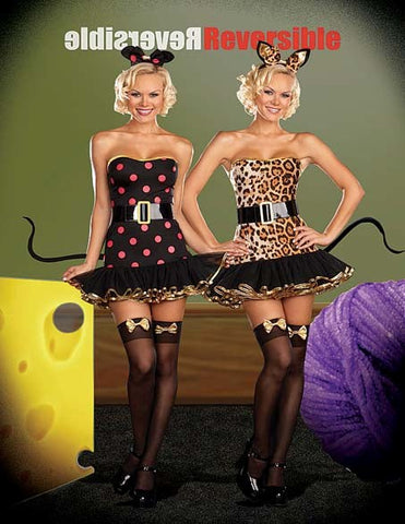 Dream Girl Lingerie Reversible Costume for Intimate Role Play and Seduction - Fancy Dress Ups
