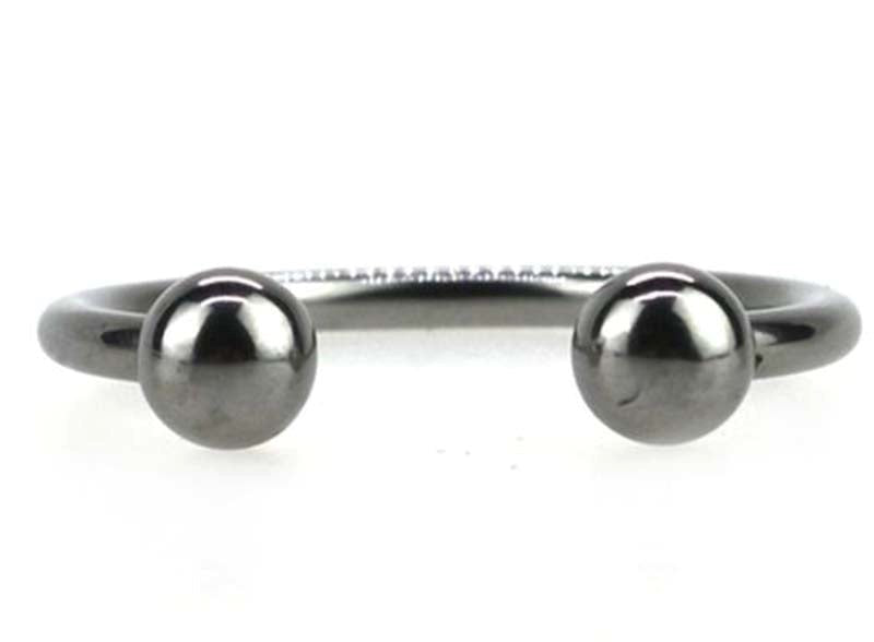 Silver Pressure Point Beaded Glans Ring - - Cock Rings