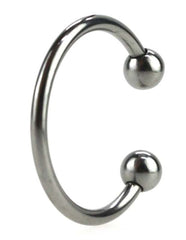 Silver Pressure Point Beaded Glans Ring - - Cock Rings