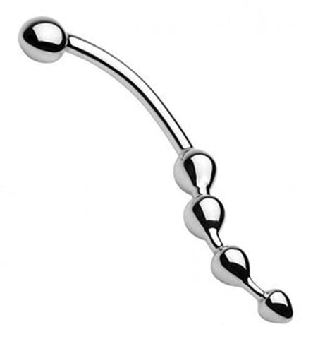 Hells Couture Stainless Steel Twisted Dildo with Spiral Design - Anal Dildos