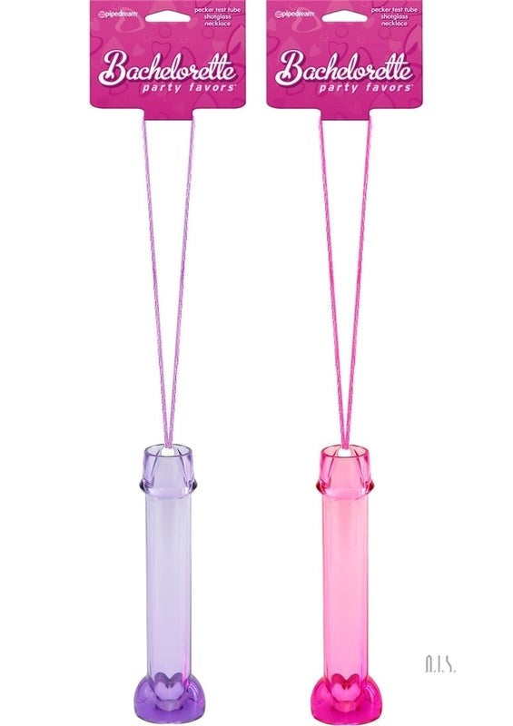 Pipedream Bachelorette Party Favors Test Tube Necklace Hands Free Drink - Bachelorette and Bucks