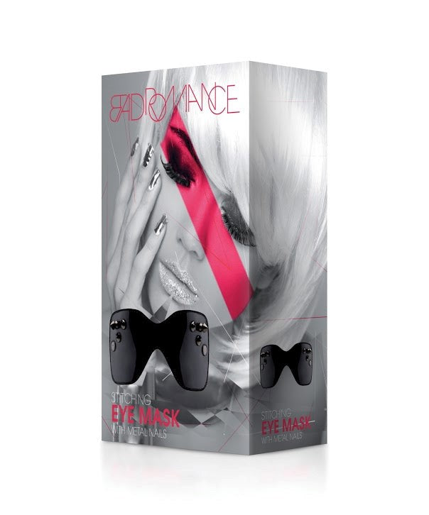 Shots Toys Bad Romance Stitching Eyemask with Metal Nails Blindfold - - Masks And Blindfolds