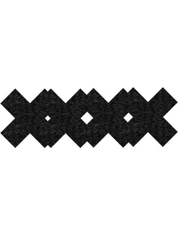 Xgen Products Classic Black X Women Pasties X Shaped Nipple Coverage - Bras and Bra Sets