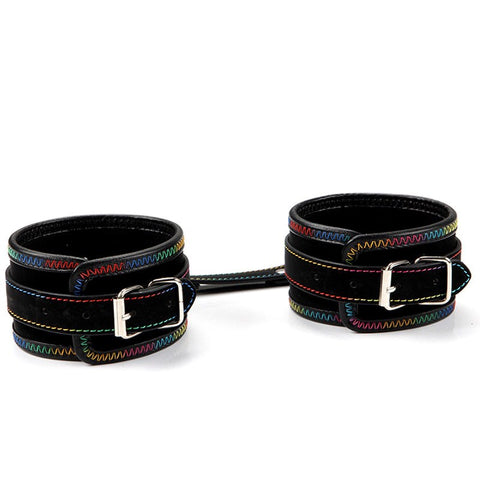 BDStyle Color Thread Wrist and Ankle Cuffs for Bondage Restraint Play - Cuffs and Restraints