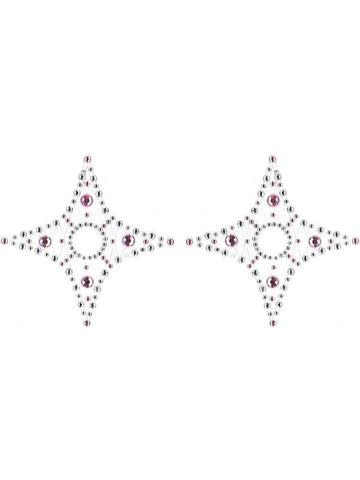 Xgen Products Crystal 4 Point Rhinestone Pasties for Nipple Coverage - Bras and Bra Sets