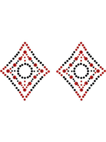 Xgen Products Crystal Diamond Red Rhinestone Self Adhesive Pasties - Bras and Bra Sets