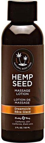 Earthly Body Hemp Seed Massage Lotion 60ml Dreamsicle Sensual Massage Oil - Sex Pheromones and Perfumes