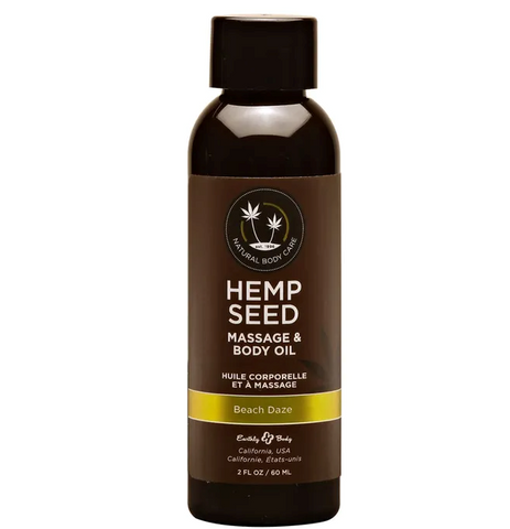 Earthly Body Hemp Seed Water Based Massage Oil Quick Absorbing Formula - Sex Pheromones and Perfumes