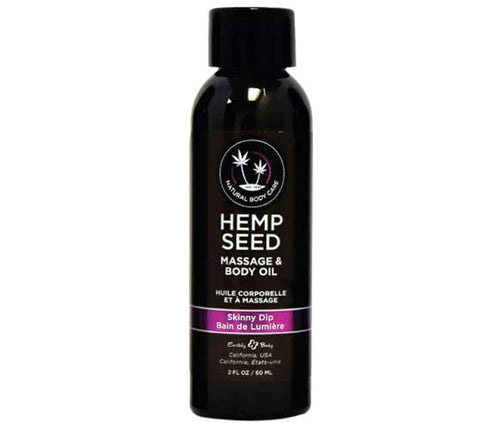 Earthly Body Hemp Seed Water Based Massage Oil Quick Absorbing Formula - Sex Pheromones and Perfumes