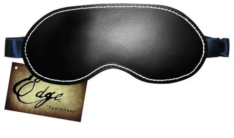 Sportsheets Edge Leather Blindfold Premium Leather Sensory Deprivation - Masks And Blindfolds