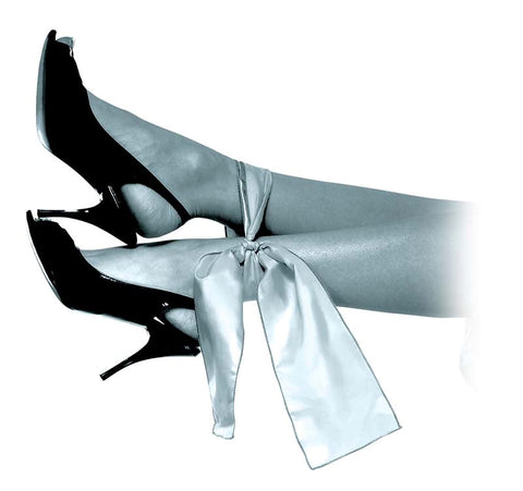 Pipedream Products Fetish Fantasy Limited Edition Grey Silk Ties - Collars and Leads