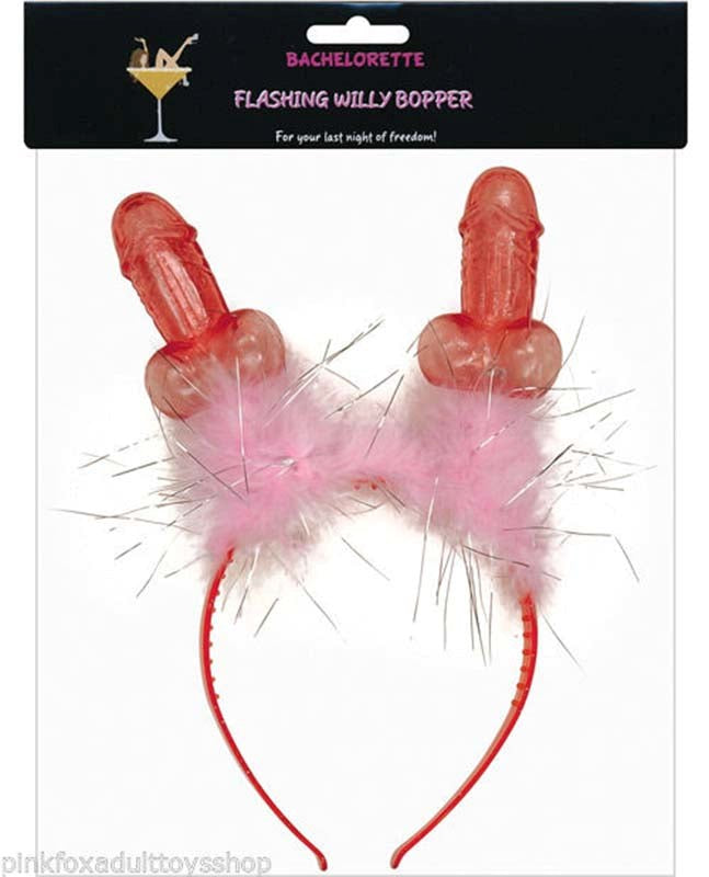Pipedream Products Flashing Willy Headband with Flashing Red LEDs - Fancy Dress Ups