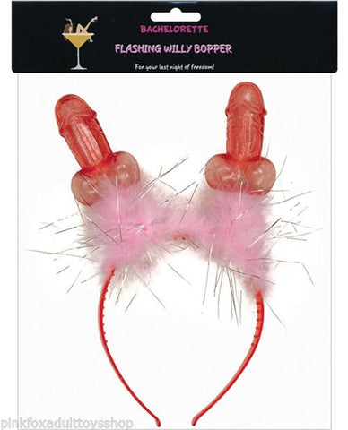 Pipedream Products Flashing Willy Headband with Flashing Red LEDs - Fancy Dress Ups
