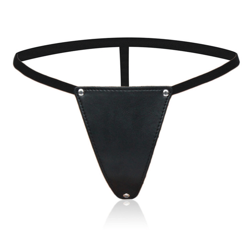BDStyle G String Faux Leather Bikini Panty Fetish Lingerie for BDSM Play - Her Fetish