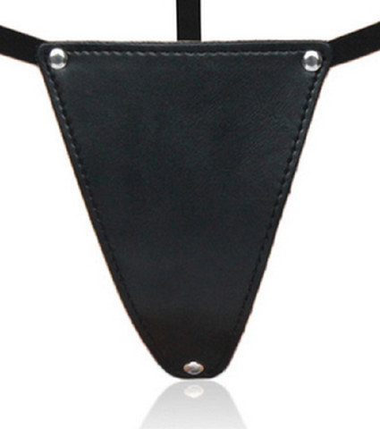 BDStyle G String Faux Leather Bikini Panty Fetish Lingerie for BDSM Play - Her Fetish