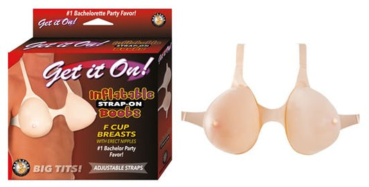 Nasstoys Get It On! Inflatable Boobs Strap On with Adjustable Inflation System - - Fancy Dress Ups